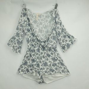 Paisley like Floral Romper Made in USA S